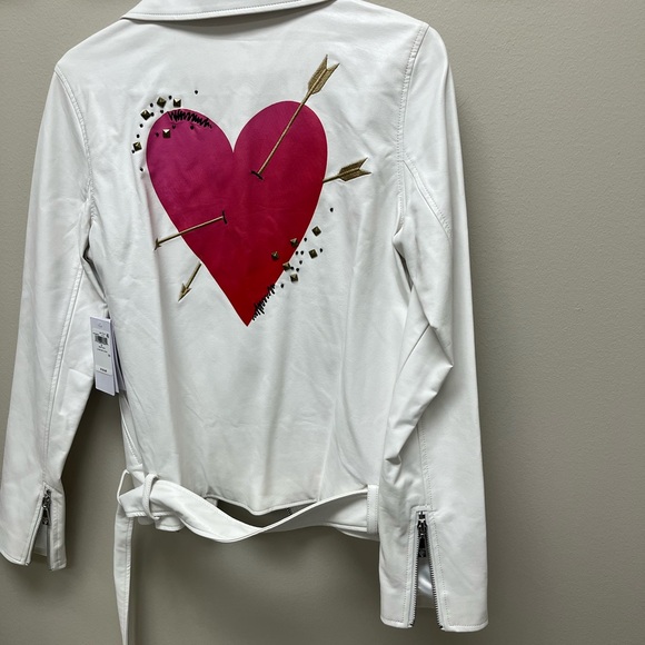 Guess Moto Jacket - Bright White - Picture 3 of 8